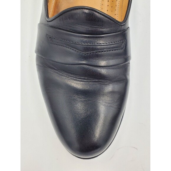 ZELLI Savannah‎ Black Leather Penny Loafer 8 1/2 M Hand Crafted In Italy main image 4
